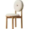Mesa y Sillas de Comedor Populares Estilo Mid-Century Alemán 2026, Sillas de Comedor Francesas Retro de Madera Maciza, Alto Diseño para el Hogar Estilo Japonés