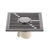 Desagüe de piso de acero inoxidable de alta calidad en color gris plomo, alto caudal, para baño, regadera, lavadora, alcantarilla, a prueba de insectos y olores