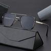 Nuevas gafas de sol europeas y americanas, anti-UV, modernas y vanguardistas, fabricante de gafas de sol Iron Man con montura cuadrada 2024