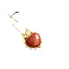 S925 prata banhado a ouro sul vermelho ágata grupo diamante pingente tribunal estilo retro requintado amor colar feminino para namorada