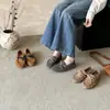 Mocasines de Piel Genuina Esmerilada Estilo Coreano con Lazo para Mujer 2026 Nuevos Versátiles de Cordones y Slip-On Mocasines Perezosos