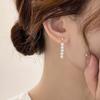 Pendientes de perlas sencillos, ligeros, de lujo, con diseño de nicho, a la moda, combinables con todo, 2024, nuevos y de alta gama.