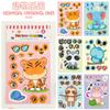 Pegatinas de caras cambiantes de animales de niña, regalo educativo para niños de jardín de infantes, collage de caras DIY, venta al por mayor transfronteriza