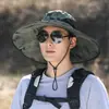 Chapéu Masculino de Verão Anti-ultravioleta Chapéu de Sol com Proteção Facial e do Pescoço Integrada Chapéu de Pesca Chapéu de Sol para Ciclismo