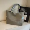 Bolso de Lona de Mano para Mujer Simple de Alta Venta Gran Capacidad Bolso Tote para Estudiantes Universitarios Clase Casual Bolso de Hombro Único