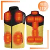 Chaleco calefactable hecho a medida, impermeable, carga inteligente por USB, chaleco casual de algodón calefactable, ropa de calefacción eléctrica