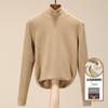 Capa base térmica de cuello alto de doble cara para mujer, ropa interior de invierno, otoño e invierno con forro polar y engrosada, nuevo estilo 2026, top cálido para mujer
