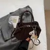 Bolsa de Ombro Elegante e Simples para o Dia a Dia, Bolsa de Ombro Fashion Coreana, Bolsa de Mão e Transversal Grande e Tendência Retro