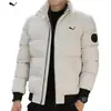 Chaqueta de Algodón con Cuello Alto para Hombre Transfronteriza 2026, Cardigan de Algodón Grueso Cálido de Invierno con Cremallera, Abrigo de Algodón
