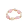 B3539 Pulseira Geométrica Colorida de Resina com Contas Estilo Simples Transfronteiriça para Mulheres, Design Moderno e na Moda com um Toque de Luxo