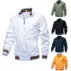 2026 Moda Casual Europeia e Americana Masculina Jaqueta Casual Primavera e Outono Tendência Esportiva Casual Gola Alta Zíper Cardigan para Homens