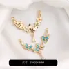 Encanto de Mariposa con Goteo de Aceite Chapado en Oro de 14 Quilates que Conserva el Color Pulsera de Cristal Perla Hecha a Mano DIY Accesorios de Joyería con Cuentas