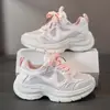 Zapatos Deportivos Infantiles, Zapatos de Malla Transpirables para Niñas, Nuevos Zapatos Blancos de Verano para Estudiantes, Zapatos Ligeros de Suela Suave para Niñas tipo 'Dad Shoes'