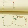 Joyería Popular Transfronteriza Europea y Americana, Collar de Cristal Dopamina Dulce, Cadena para Clavícula, Pulsera, Accesorio para el Cuello de Mujer, Accesorio de Moda