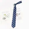 Accesorios para Camisa de Golpe Libre de Personas Estilo Japonés Corbata Azul Estilo Académico jk Patrón Perezoso Vestido Académico Lazo de Corbata Mano de Mujer dk