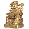 Estatua de Latón del Dios de la Riqueza para Adoración en Casa, Apertura de Tienda y Artesanías Decorativas para Atraer Riqueza