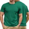 Camiseta Informal Transpirable de Manga Corta Sólida con Estampado 3D para Hombre, Nuevo Estilo de Verano, Transfronteriza