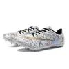 Zapatos con Clavos, Zapatillas de Correr Medias y Cortas para Estudiantes Hombres y Mujeres, Examen de Ingreso a la Preparatoria, Examen Físico, Competencia Deportiva de Atletismo, Carrera, Salto de Longitud, Venta al por Mayor de Zapatos de 8 Clavos