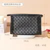 Bolsa de Maquiagem Casual de Tela Preta para Mulheres, Bolsa de Cosméticos de Alta Qualidade e Grande Capacidade, Necessaire Impermeável para Viagem