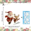 Decalques de Janela Estáticos de Carnaval Noturno de Boneco de Neve de Natal, Sem Cola, Sem Resíduos, Removíveis, para Decorações de Natal em Casa e na Loja