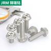 Tornillos de Acero Inoxidable 304 con Cabeza Hexagonal Zincado Negro y Brida Dentada M3~M8 en Stock Estándar de Guangdong Tornillos de Brida Gbwm