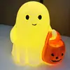Decoración de Fiesta de Fantasmas Blancos Lindos de Halloween para Jardín, Escritorio, Adornos Pequeños