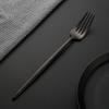 Vajilla de Acero Inoxidable 304 Portugués Europeo Juego de Cuchillo, Tenedor y Cuchara para Bistec de Restaurante Occidental Vajilla Amazon Chapada en Oro