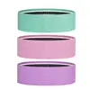 Conjunto de três cores de elásticos antiderrapantes para levantamento de glúteo para yoga, fitness, modelagem de glúteo e agachamentos, elásticos de tecido, suporta logotipo personalizado