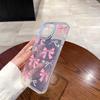 Estilo Celebridad de Internet Lazo Suave con Brillo Funda para iPhone 12 iPhone 15 Pro Max Cubierta Protectora Anticaídas