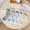 Calcetines Finos de Algodón Nuevos de Primavera con Diseño de Gato de Dibujos Animados, Calcetines de Malla de Caña Media para Mujer, Calcetines Finos de Primavera y Verano, Lindos al por Mayor desde Zhuji