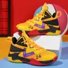 Tênis de Basquete Infantil 024 Primavera e Outono Novos Sapatos Infantis Práticos Respiráveis de Malha Antiderrapantes Esportivos Lote