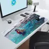 Demon Slayer Anime Bidimensional Ultra-Alta Definição Mouse Pad E-Sports Tecnologia Gamer Extra-Grande Office Pad Borda Antiderrapante Travamento de Borda