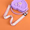 Moda Pêssego Coração Caverna Bolsa Pequena Amor Crossbody Bolsa de Armazenamento Portátil Bolsa de Moedas de Silicone Cosmético