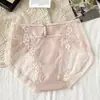 Calcinha Feminina Sexy de Renda Vazada Algodão Macio Respirável Cintura Alta Requintada Controle de Barriga Levanta Bumbum Virilha Antibacteriana