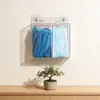 Caja de Almacenamiento de Mascarillas de Acrílico Montada en Pared Sin Taladro Tres Compartimentos Estante a Prueba de Polvo Hogar Baño Caja Transparente