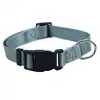 Collar para Perro Ajustable Transfronterizo, Collar de Nylon de Color Sólido para Perro, Collar para Paseo de Perros, Suministros para Mascotas al por Mayor en Stock