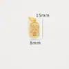 Colgante de oro de alta retención de color, accesorios de carácter de la suerte, colgante de pulsera, oro antiguo, accesorios de joyería DIY, colgante de pulsera de joyería