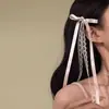 Novo Estilo Fita [Cereja Rosa Doce] Presilha de Cabelo Laço Doce Menina Laço de Renda Presilha Lateral
