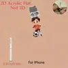Tapón de polvo para teléfono móvil 2D, colgante acrílico de gatito transfronterizo, colgante de Tipo C enojado, artículo de venta caliente, otros productos africanos