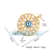 Acessórios para joias DIY micro-incrustados óleo pingando olho turco pulseira de mão sem queda de diamante sem desbotamento acessórios para colar pulseira