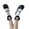 Verano Nuevo ins Dulce Cool Agujero hueco estudiantes plisado encaje algodón blanco vertical Lolita jk calcetines calcetines apilados