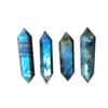 Piedra Lunar Labradorita Natural Prisma Hexagonal de Doble Punta Adorno Piedra Energética Piedra Bruta Corte y Pulido Venta Directa de Fabricante Cristal