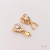 Colgante Color Oro para Bolso 14K Colgante Hebilla de Circonita Colgante Clip Hebilla de Jade Cristal Accesorios para Joyería Hechos a Mano DIY