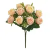 Amazon 10 oz Flores Artificiales Rosas Flores Falsas Materiales de Combinación para Ceremonia de Boda Ramo Decoración de Escritorio del Hogar Fotografía Camino