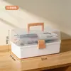 Caja de almacenamiento especial para manicurista BNBSN, caja de almacenamiento multi-capa compartimentada para herramientas de uñas, caja de herramientas portátil de mano