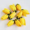 Suministro puntual mini tulipán flor artificial cabeza de flor de tulipán artificial flor artificial DIY flor de seda accesorios de flor decorativa
