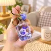 Chaveiro de Arroz Roxo Legal de Desenho Animado Pingente de Bolsa de Estudante Boneca de Acrílico Exquisita Presente Pequeno Ornamento Pendurado Estatueta