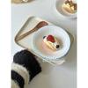 Cuenco flotante vintage de cerámica para postres, pasteles y helados, con un toque de sentido avanzado, ideal para restaurantes.