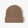 Gorro de Lana Grueso de Punto para Primavera y Otoño, Cálido, Protector de Orejas, Unisex, Transfronterizo, Versátil para Exteriores, Casual, Viajes