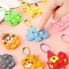 Colgante Divertido de Burbujas de Animales de Dibujos Animados Llavero de Silicona para Alivio del Estrés Juguete Decorativo para Mochila Infantil Venta al por Mayor
